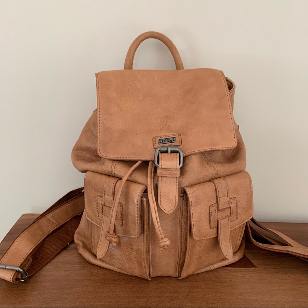 Spikes & Sparrow Slouchy Leather Backpack